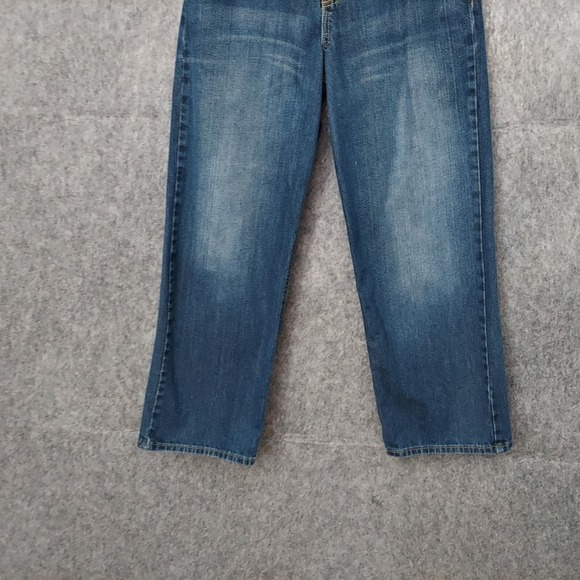 Y2K Old Navy Girls Husky Jeans 14 Loose Baggy Wide Stonewash Adjustable Waist - Picture 5 of 9